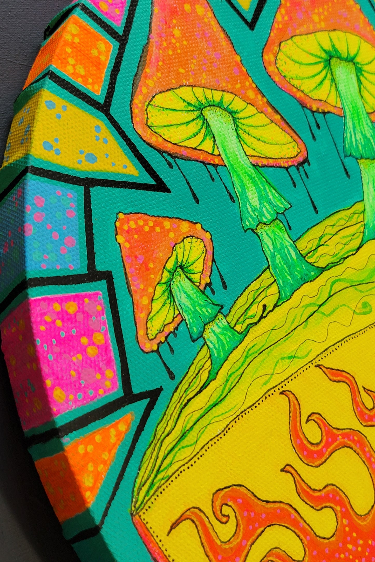 mushroom painting