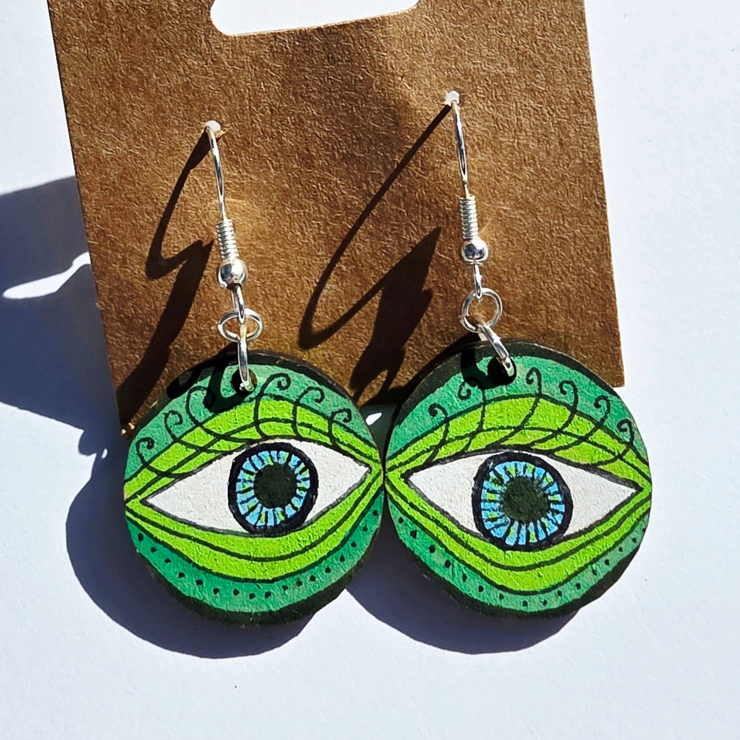 unique eye earrings