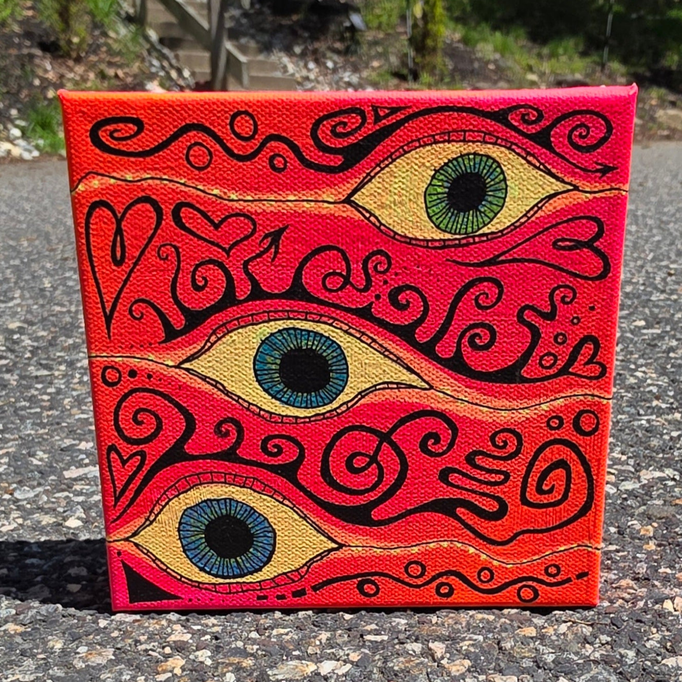 statement artwork eye painting