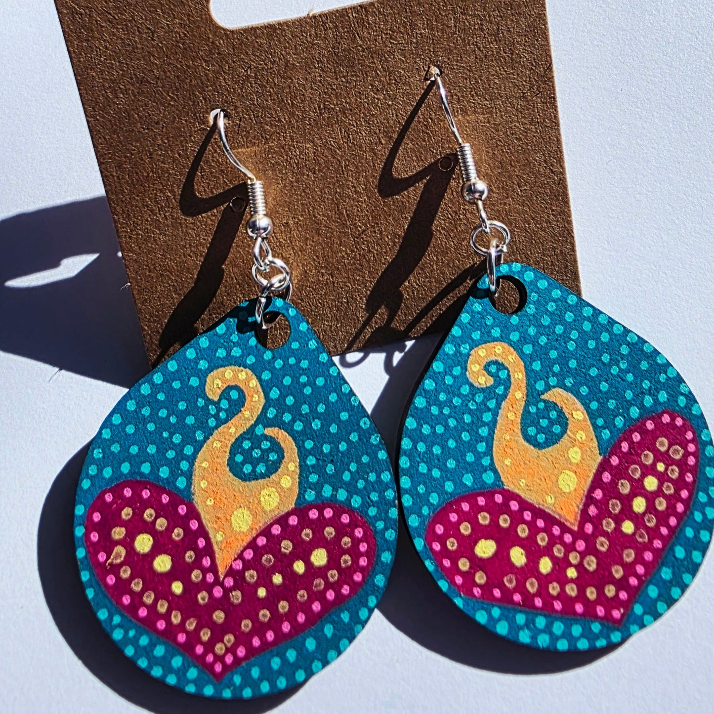 hand-painted earrings