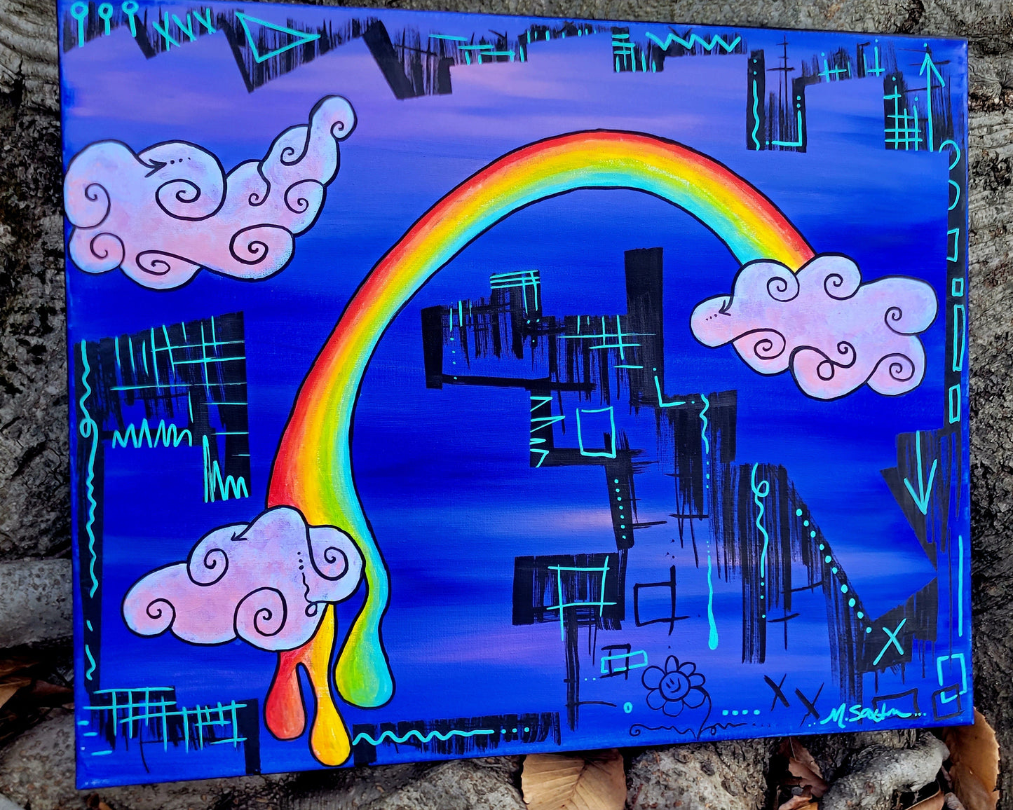 abstract landscape painting