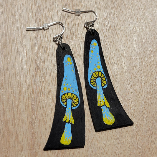 funky mushroom earrings