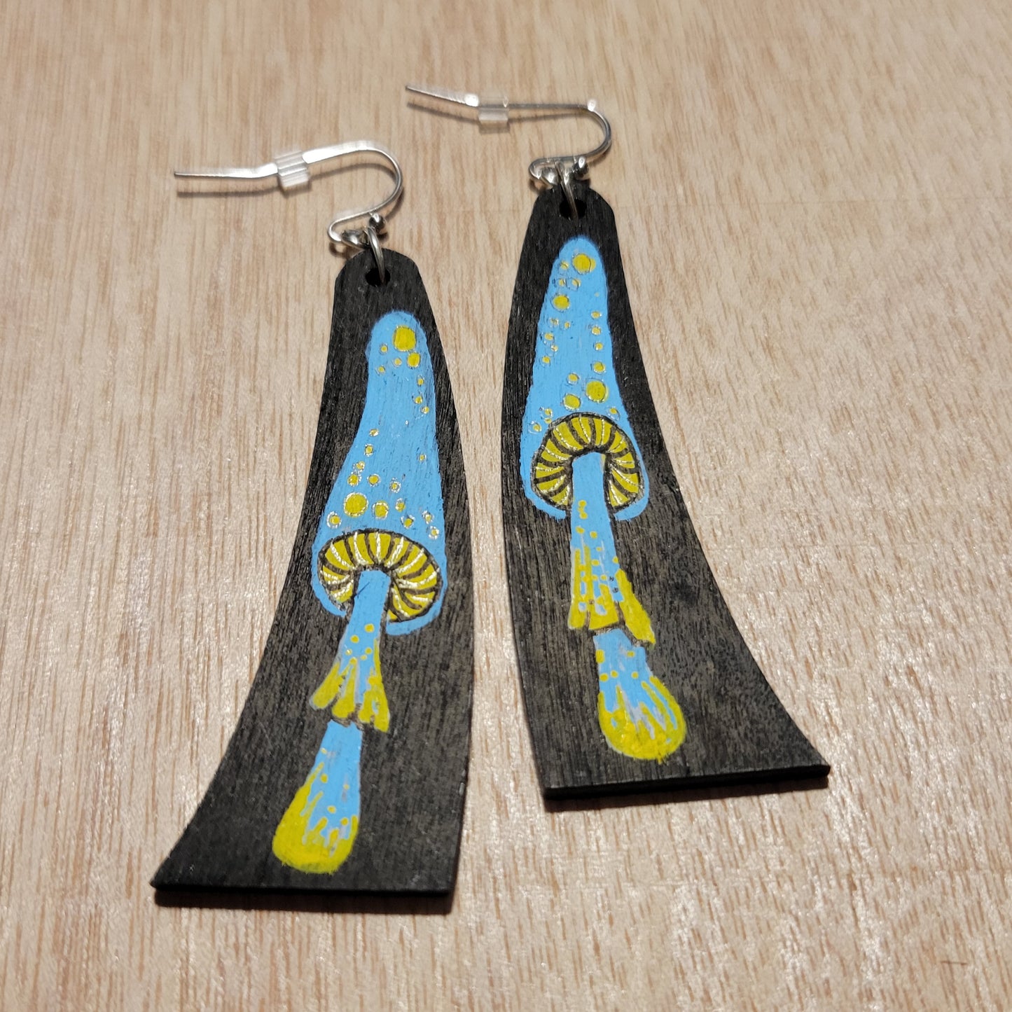 funky mushrooms earrings