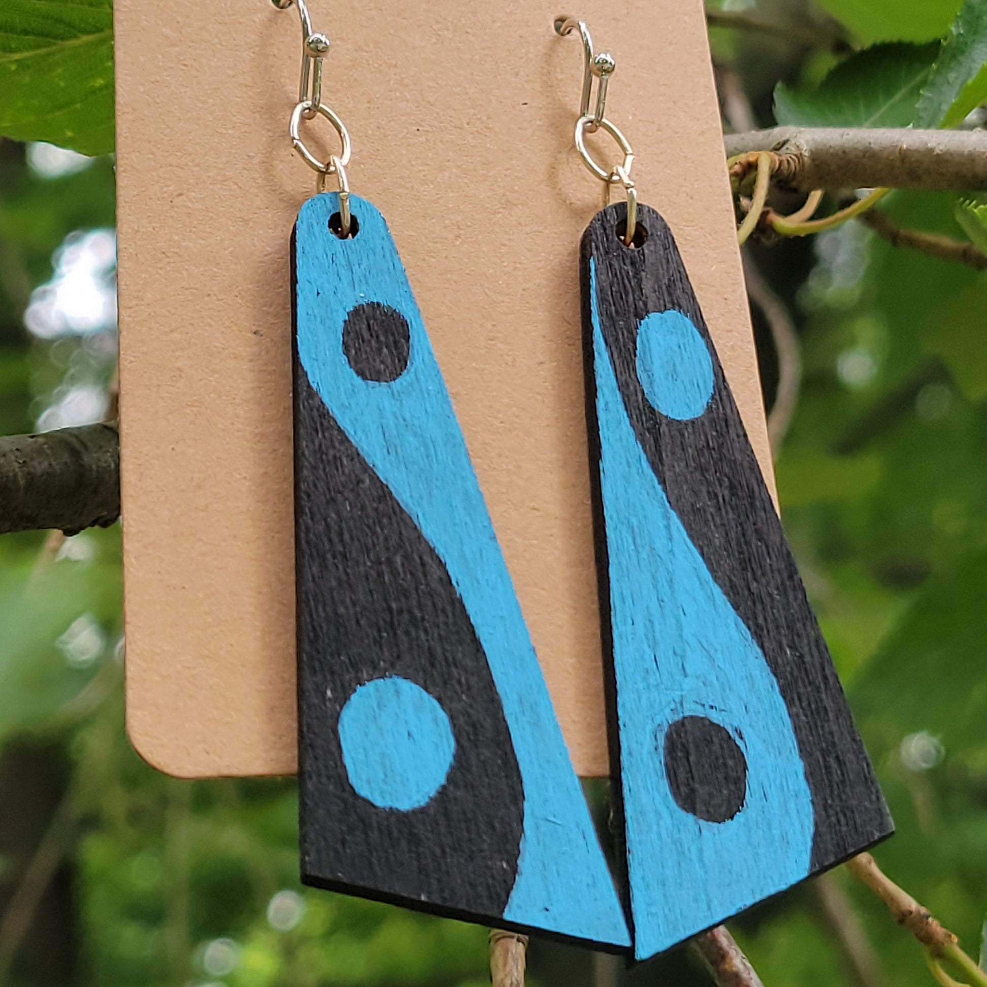 wooden earrings