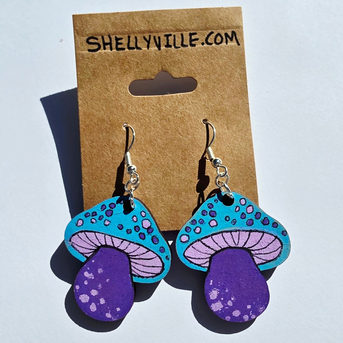 mushroom earrings