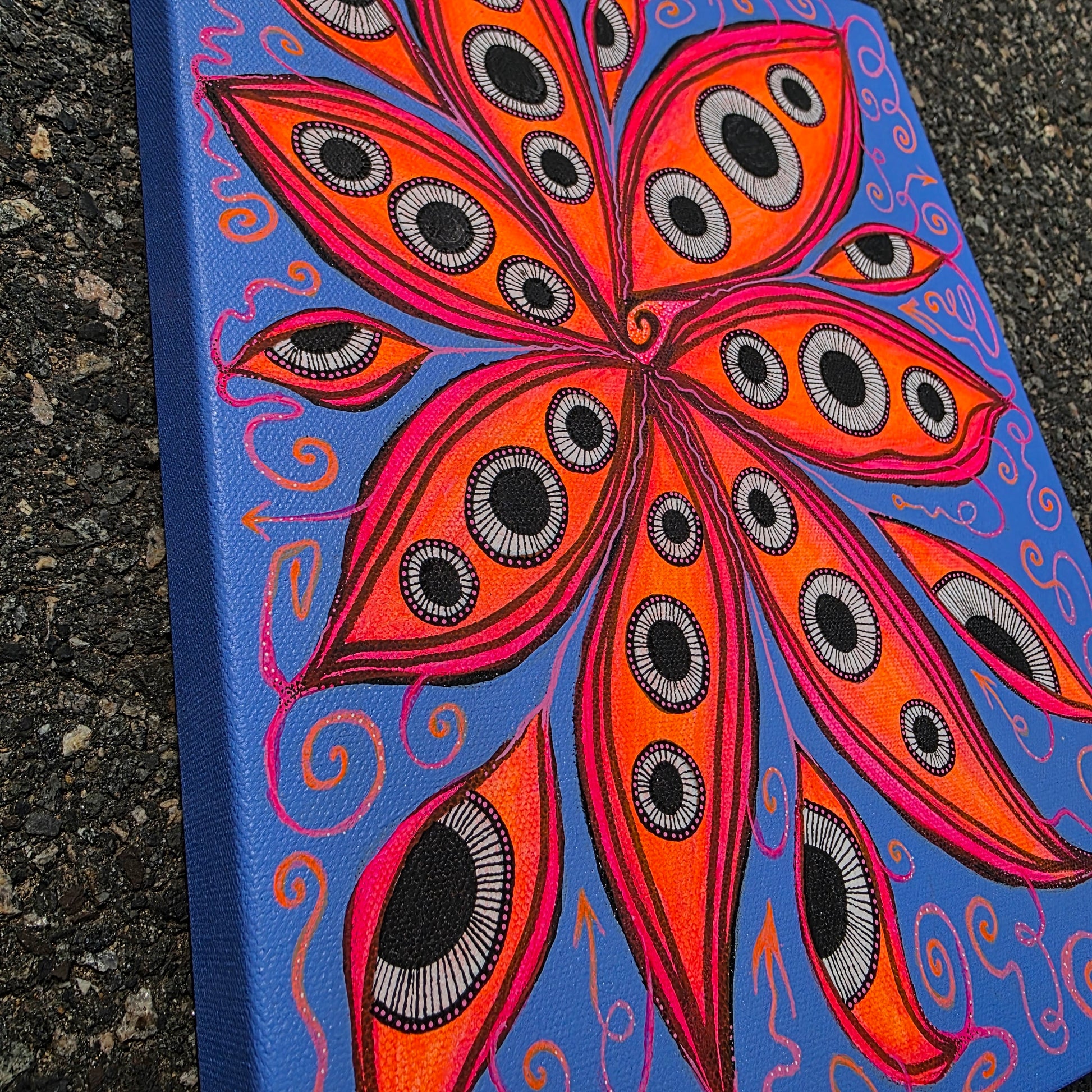 trippy eyes painting 