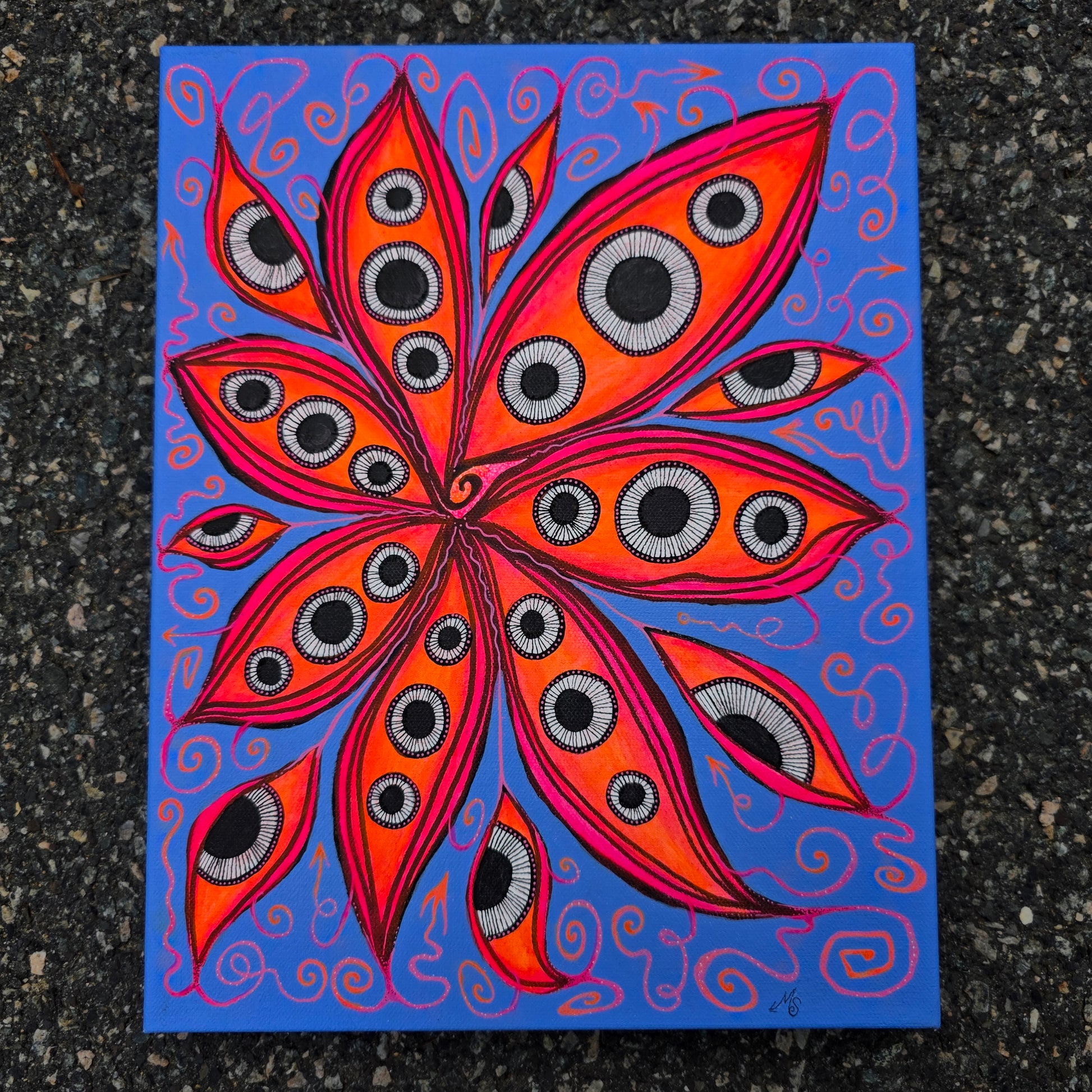 flower eyes art