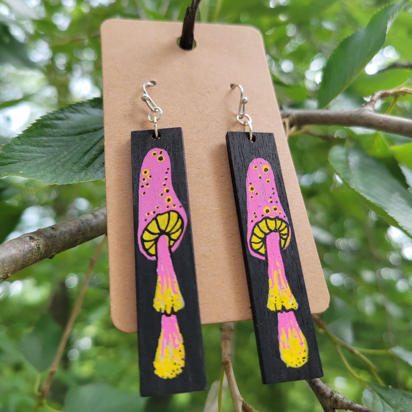 mushroom earrings