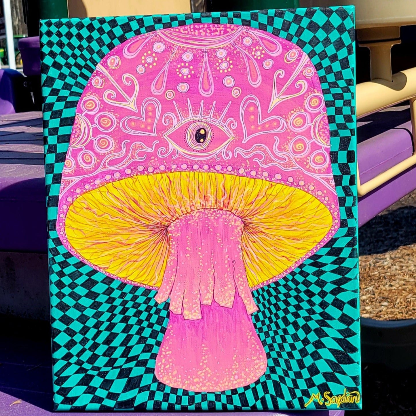 Psychedelic Mushroom Dreamscape