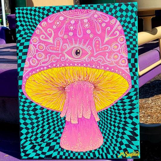 Psychedelic Mushroom Dreamscape