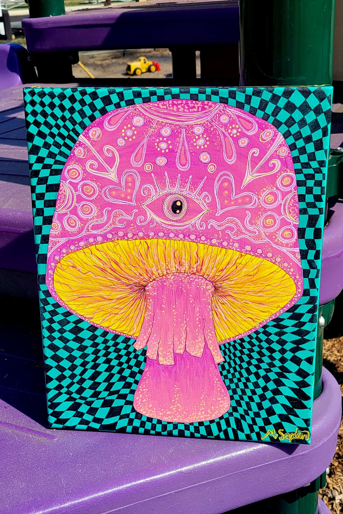 Psychedelic Mushroom Dreamscape