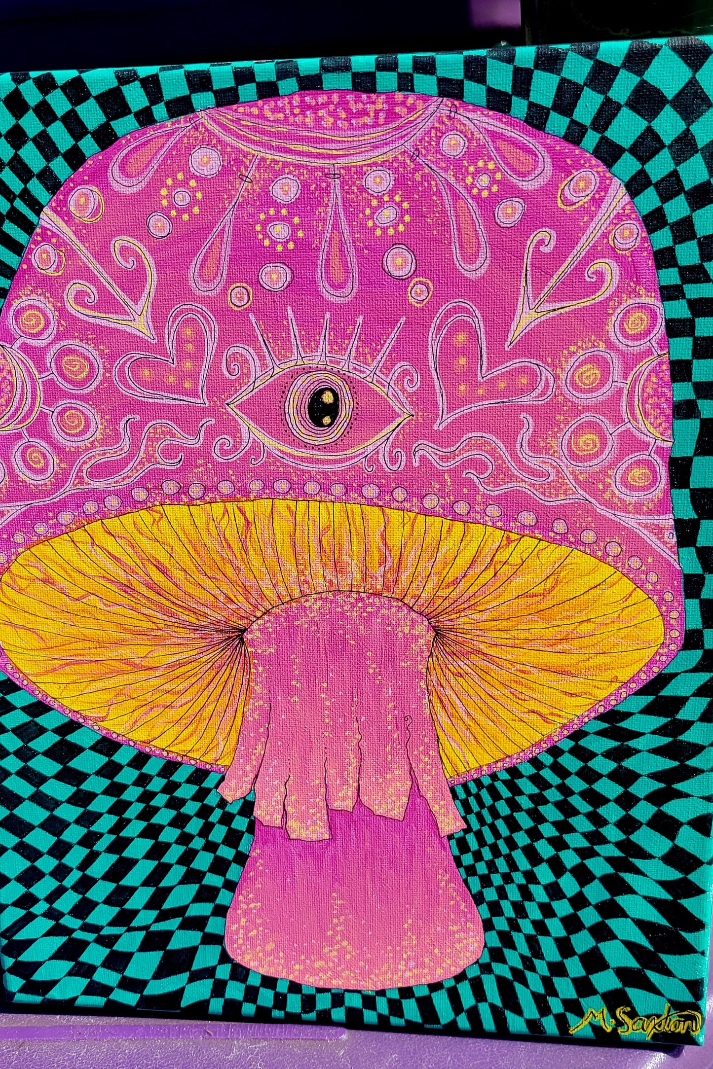 Psychedelic Mushroom Dreamscape