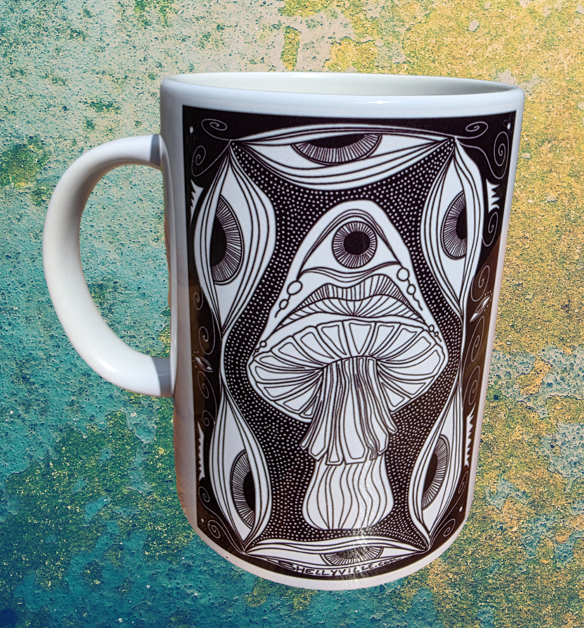 🍄 Third Eye Fungi Mug – 15oz of Psychedelic Power 🍄