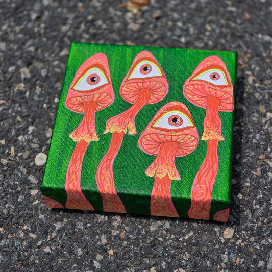 trippy mushroom art