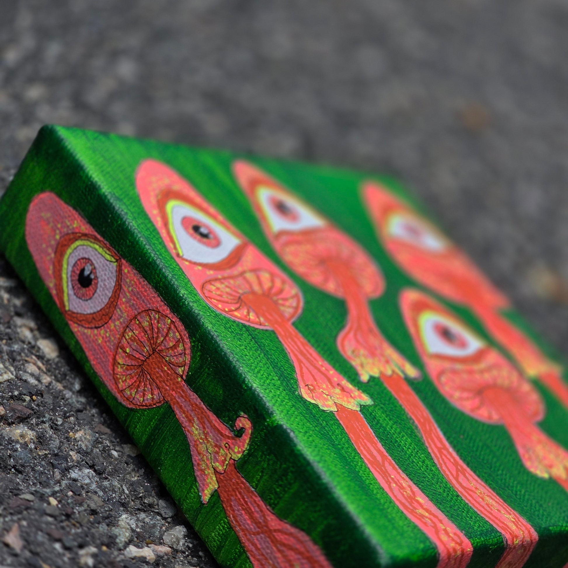 mushroom eye painting