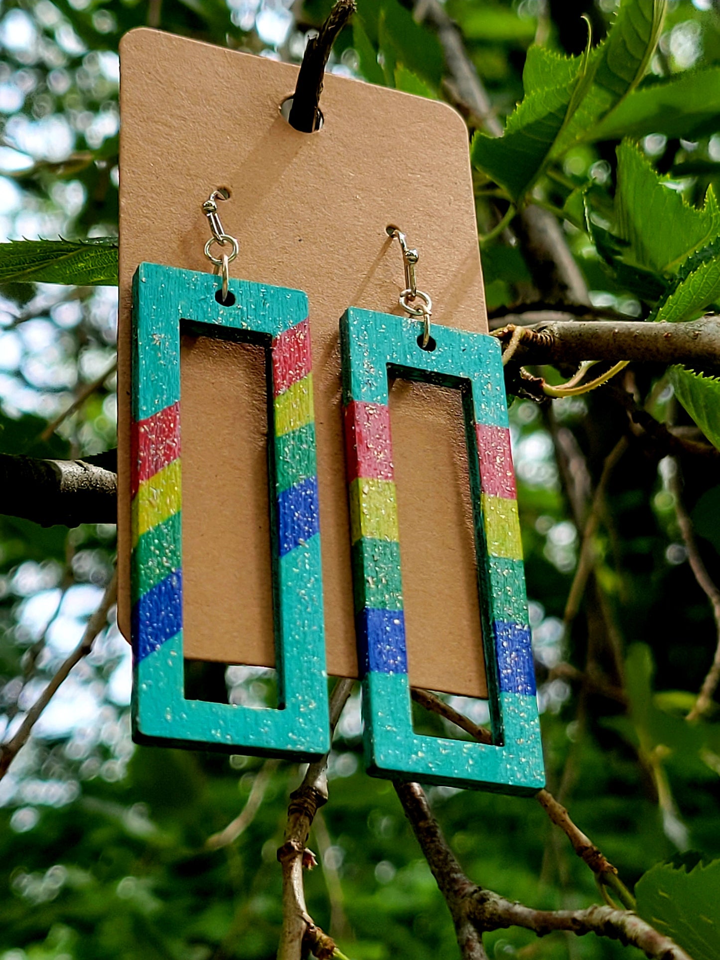 funky hand-made earrings