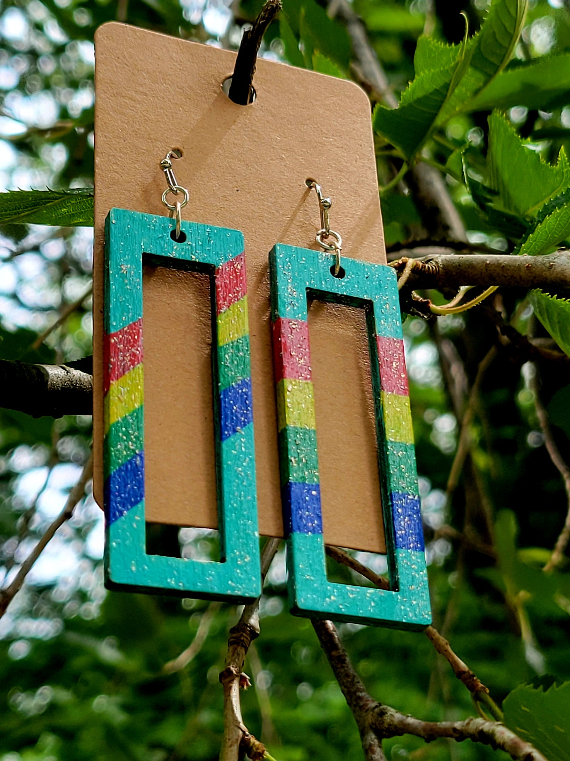 funky hand-made earrings