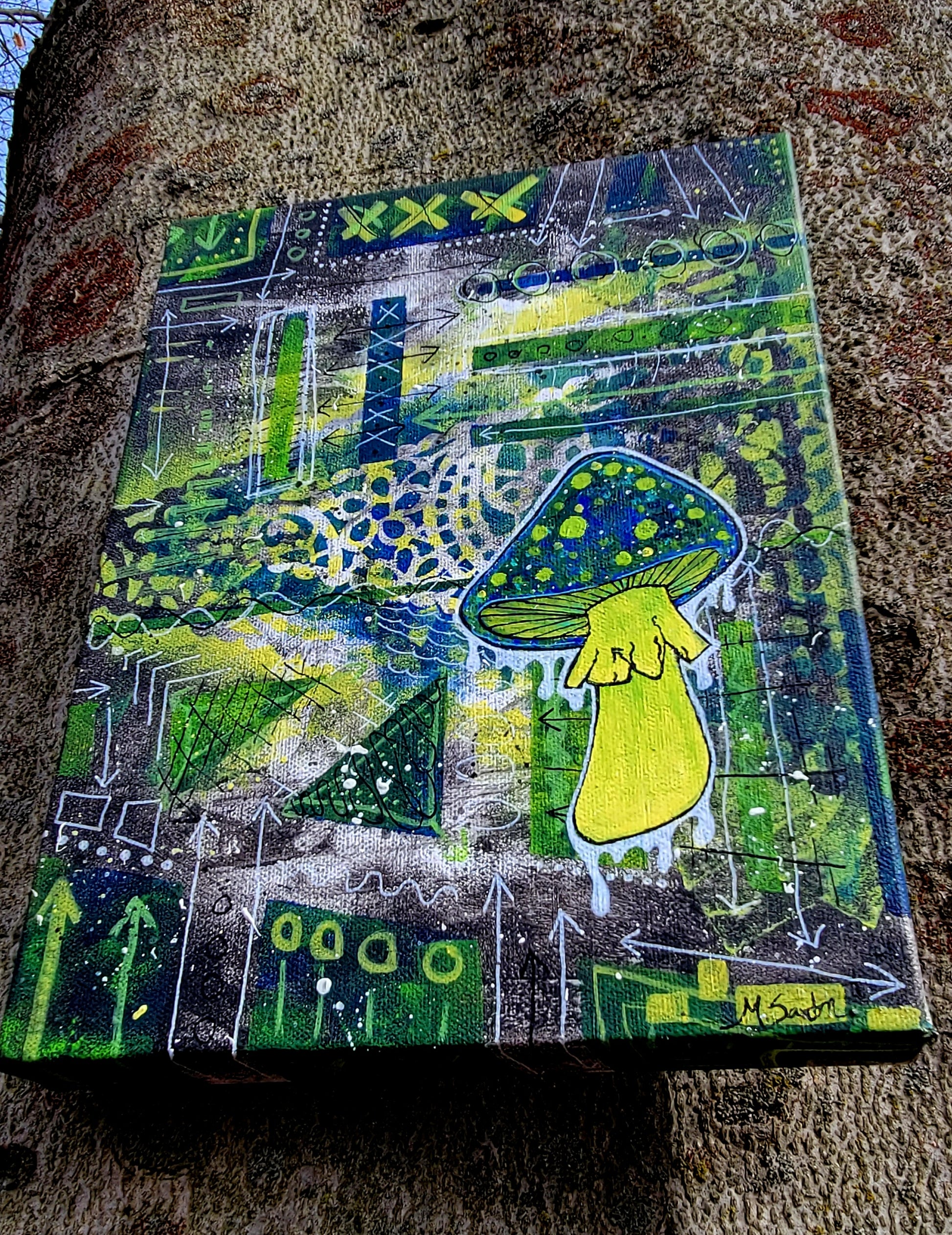 pop art mushroom